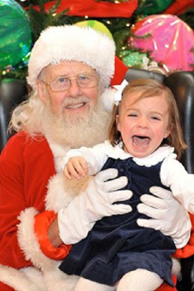 Прикольные новогодние детские фото с Дедом Морозом
