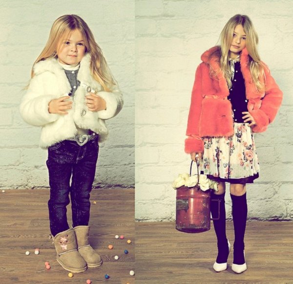 зимняя модная детская одежда